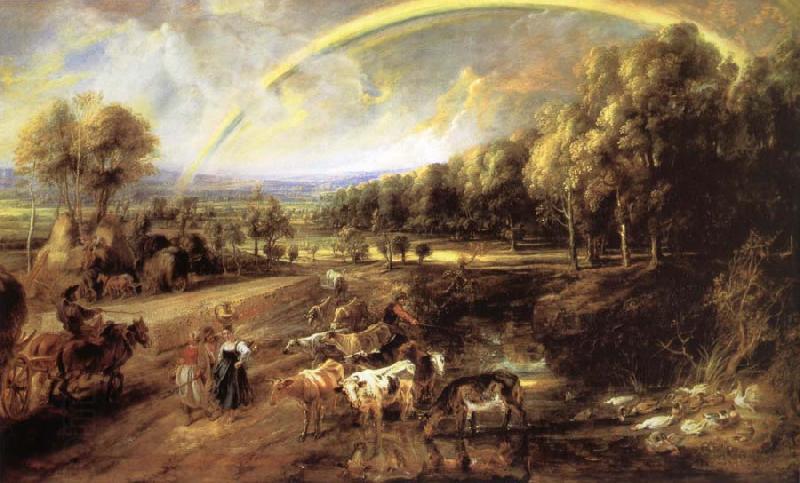 Peter Paul Rubens Landscape with Rainbow oil painting picture